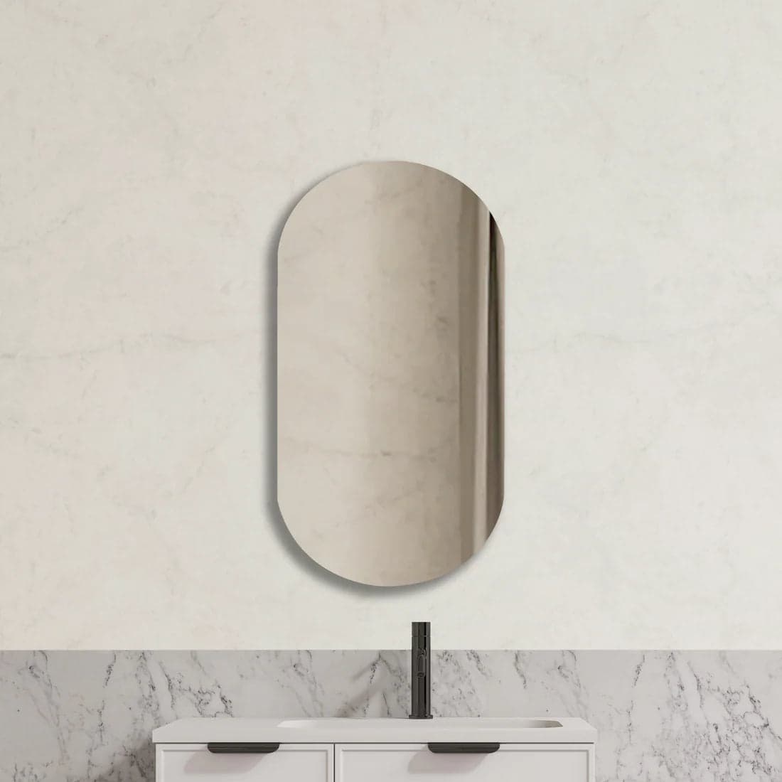 Plain Bathroom Mirror 600mm