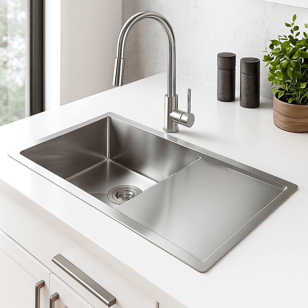 Quartz Kitchen Sink Double Bowl
