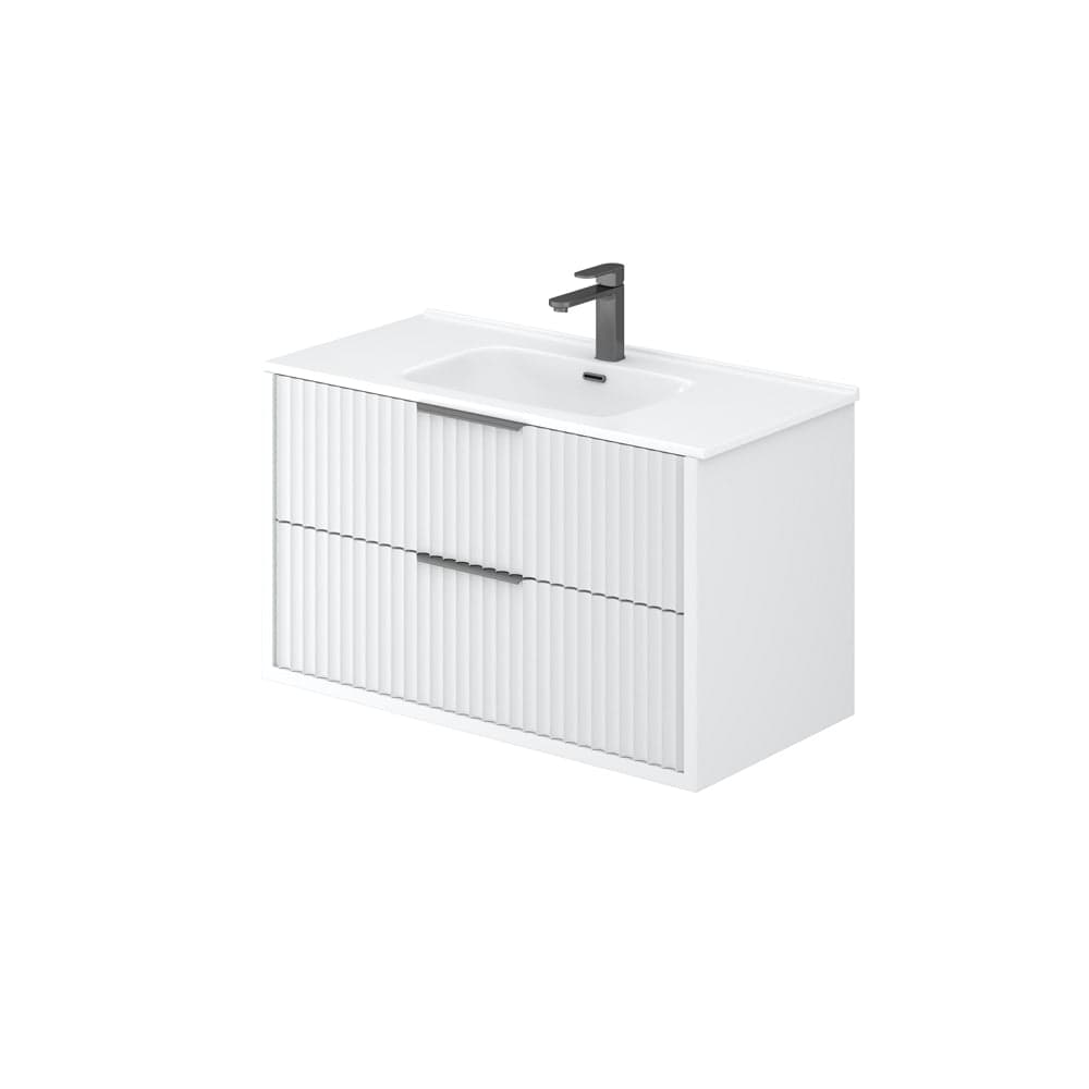 Rome Wall Hung PVC Cabinet With Soft Closing Drawers