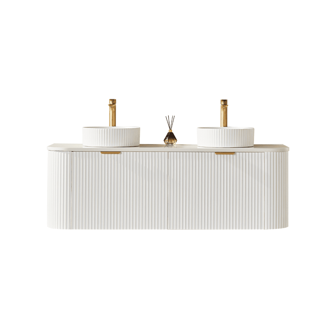 Wall-Mounted Polymer Cabinet 1490*493*470mm Matte White